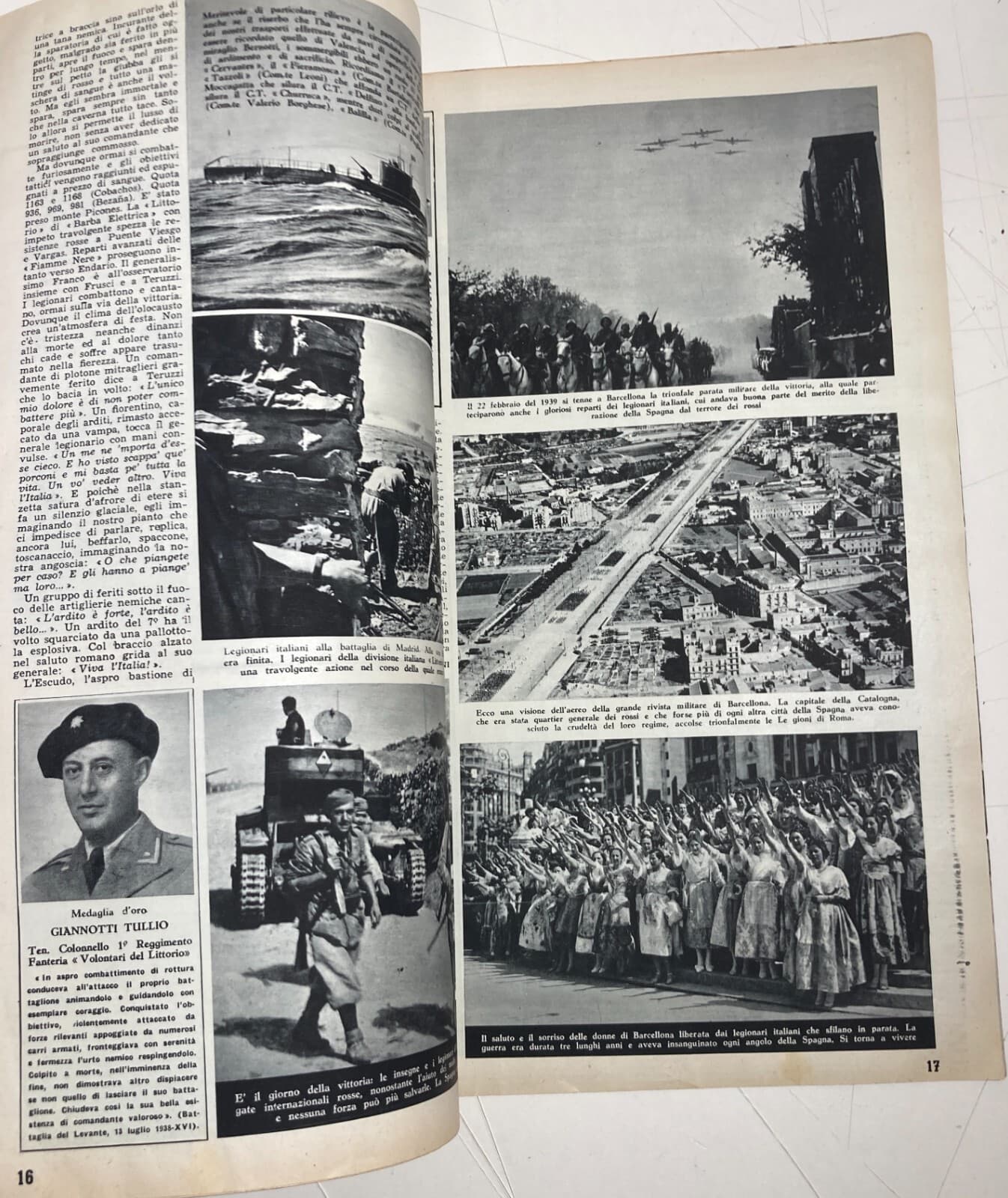 Militaria, Aviazione, Legionari Italiani Nella Guerra Di Spagna, Illustrato, 1954