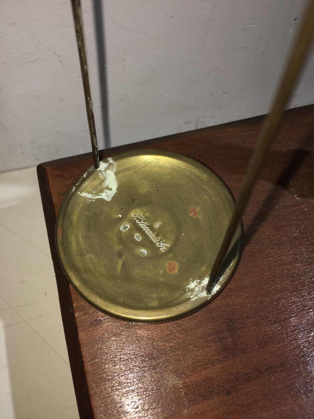 Bilancia Antica Con Pesi Per Farmacia E Oreficeria