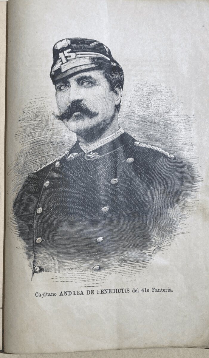 Militaria, Fanteria, Antico Ritratto: Andrea De Benedictis, Stampa Da Collezione