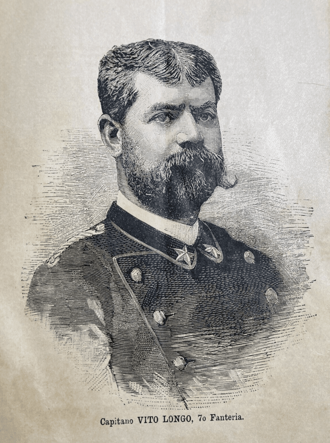 Militaria. Fanteria. Stampa Da Collezione: Capitano Vito Longo