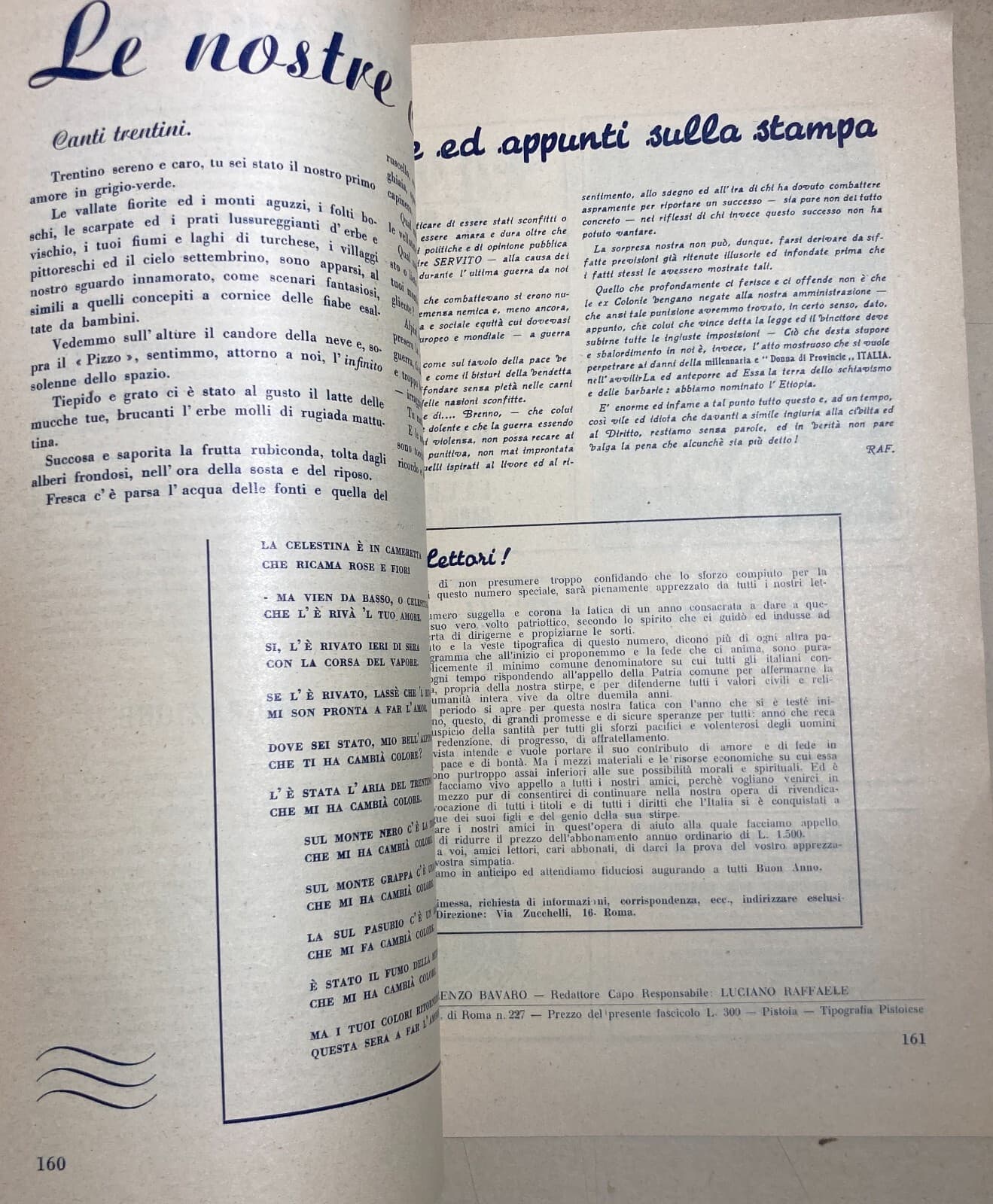 Militaria: Grande Guerra, Anniversario Vittorio Veneto. Edizione Illustrata, 1949. Bari E Roma. A Cura Di Vincenzo Bavaro