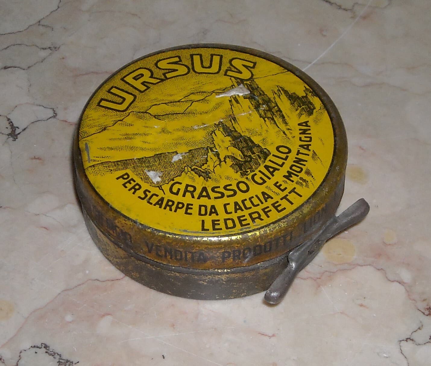 Ursus Lederfett: Scatola In Latta Per Grasso Scarpe Da Caccia E Montagna