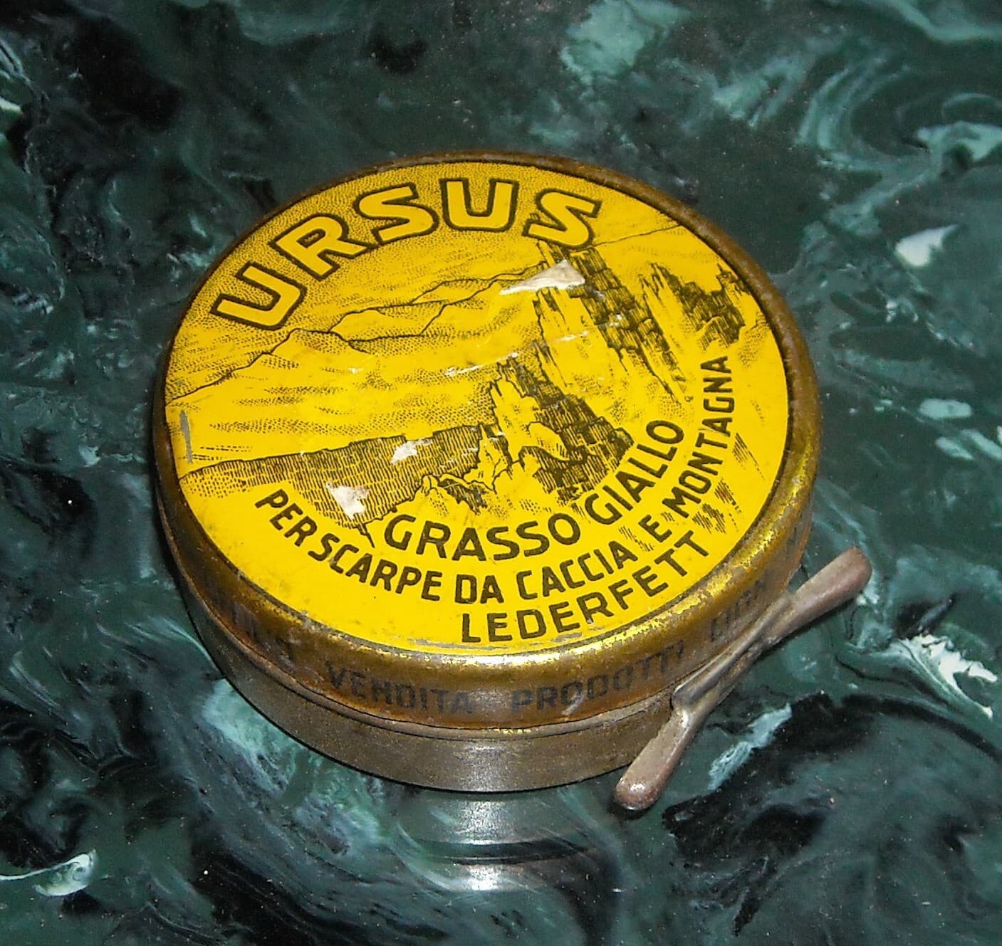 Ursus Lederfett: Scatola In Latta Per Grasso Scarpe Da Caccia E Montagna
