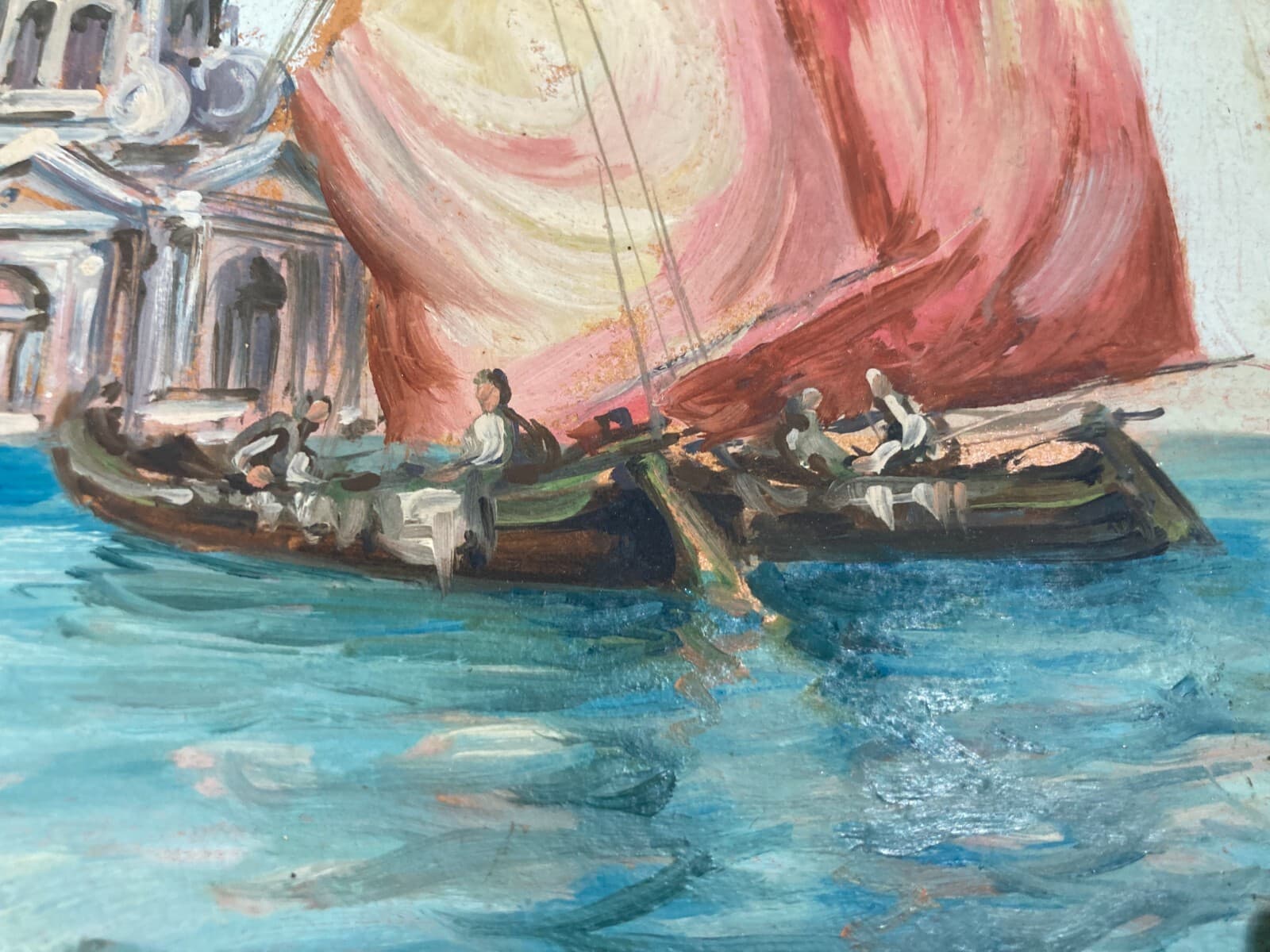 Arte Del '900   Artista Toscana Gamba   Veduta Veneziana   Madonna Della Salute