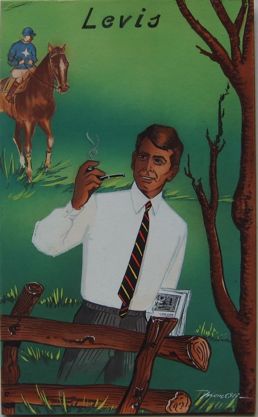 Moda: Abbigliamento Classico E Sportivo   Bozzetto Pubblicitario Levis