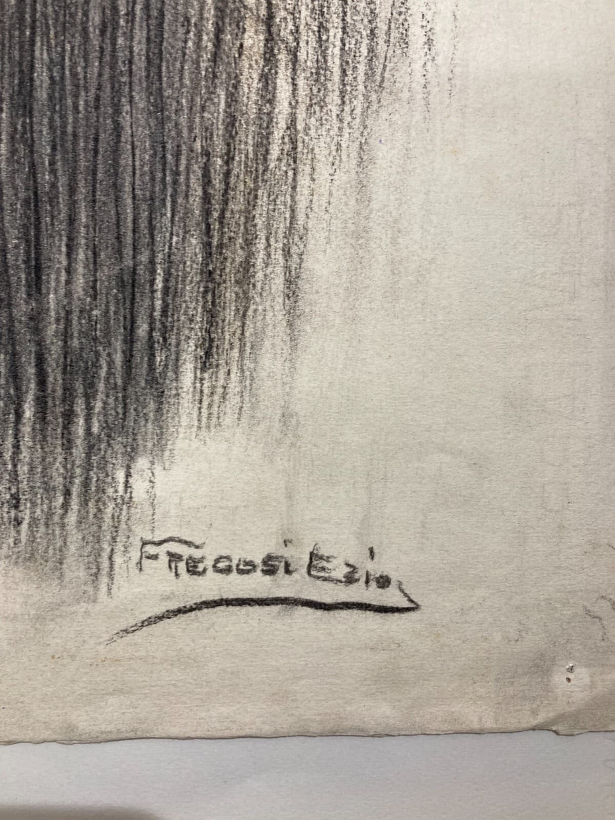 Studio Di Nudo Maschile (atleta). Disegno Di Ezio Fregosi.