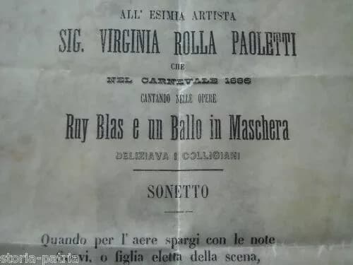 Musica, Canto, Virginia Rolla Paoletti, Antica Cantante, Colle Val d'Elsa, Toscana