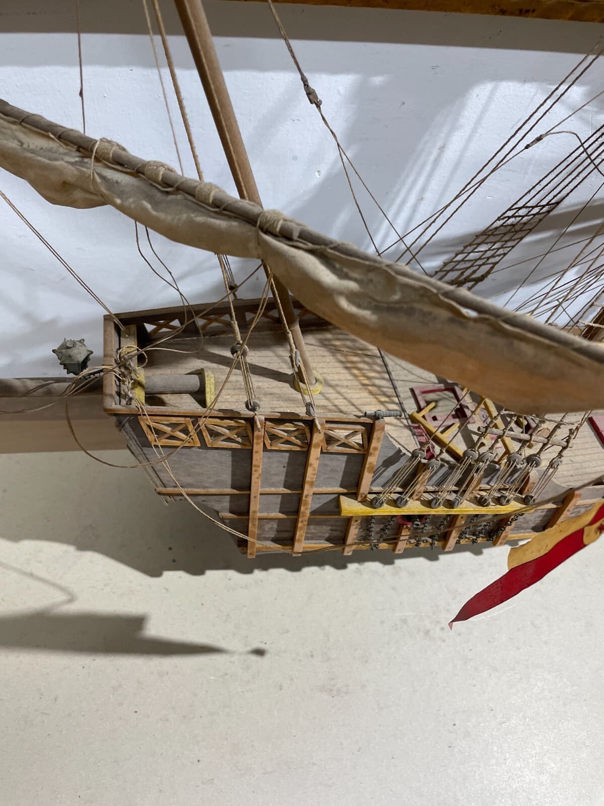 Modello Di Antico Veliero Santa Maria (caravella Di Colombo)