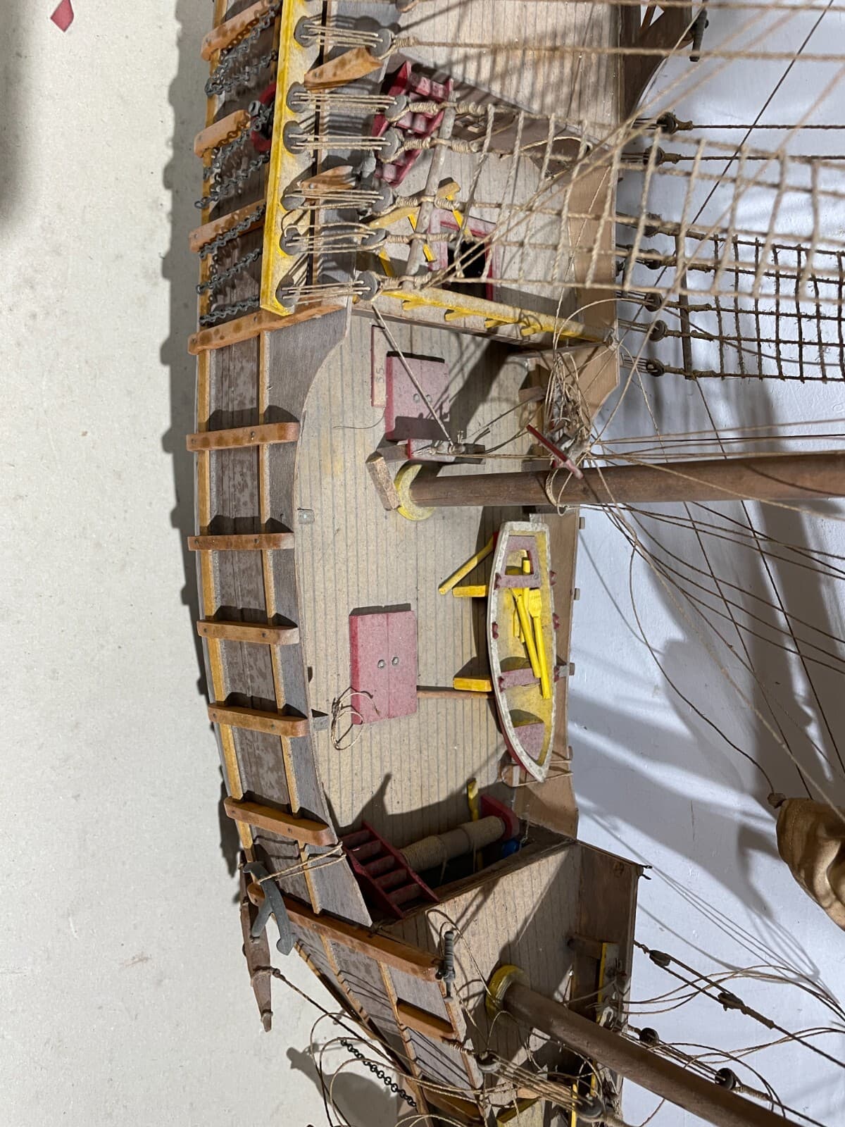 Modello Di Antico Veliero Santa Maria (caravella Di Colombo)