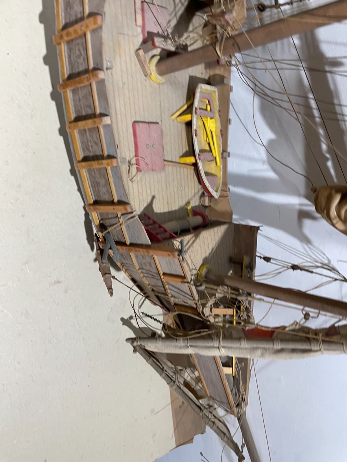 Modello Di Antico Veliero Santa Maria (caravella Di Colombo)