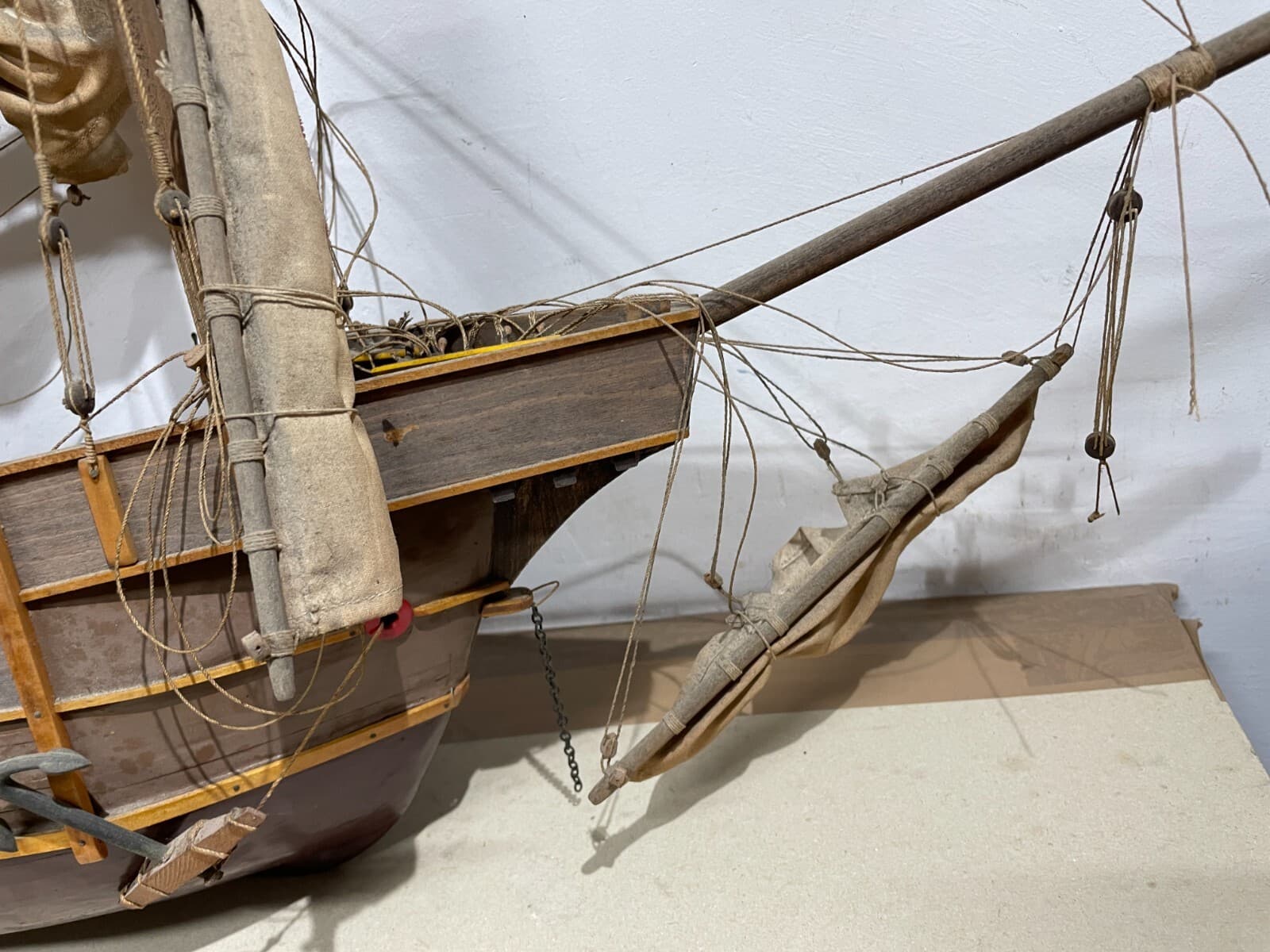 Modello Di Antico Veliero Santa Maria (caravella Di Colombo)