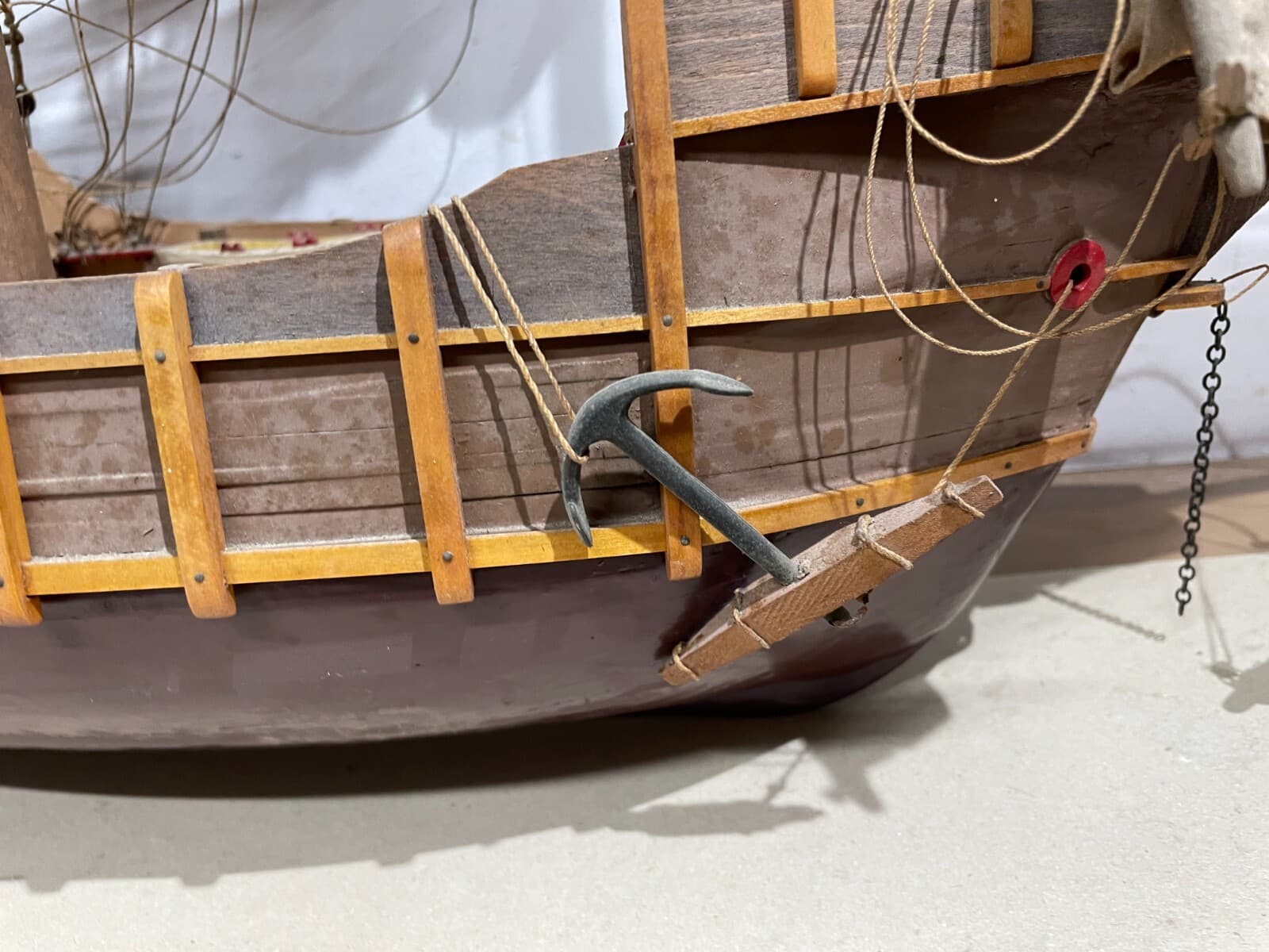 Modello Di Antico Veliero Santa Maria (caravella Di Colombo)