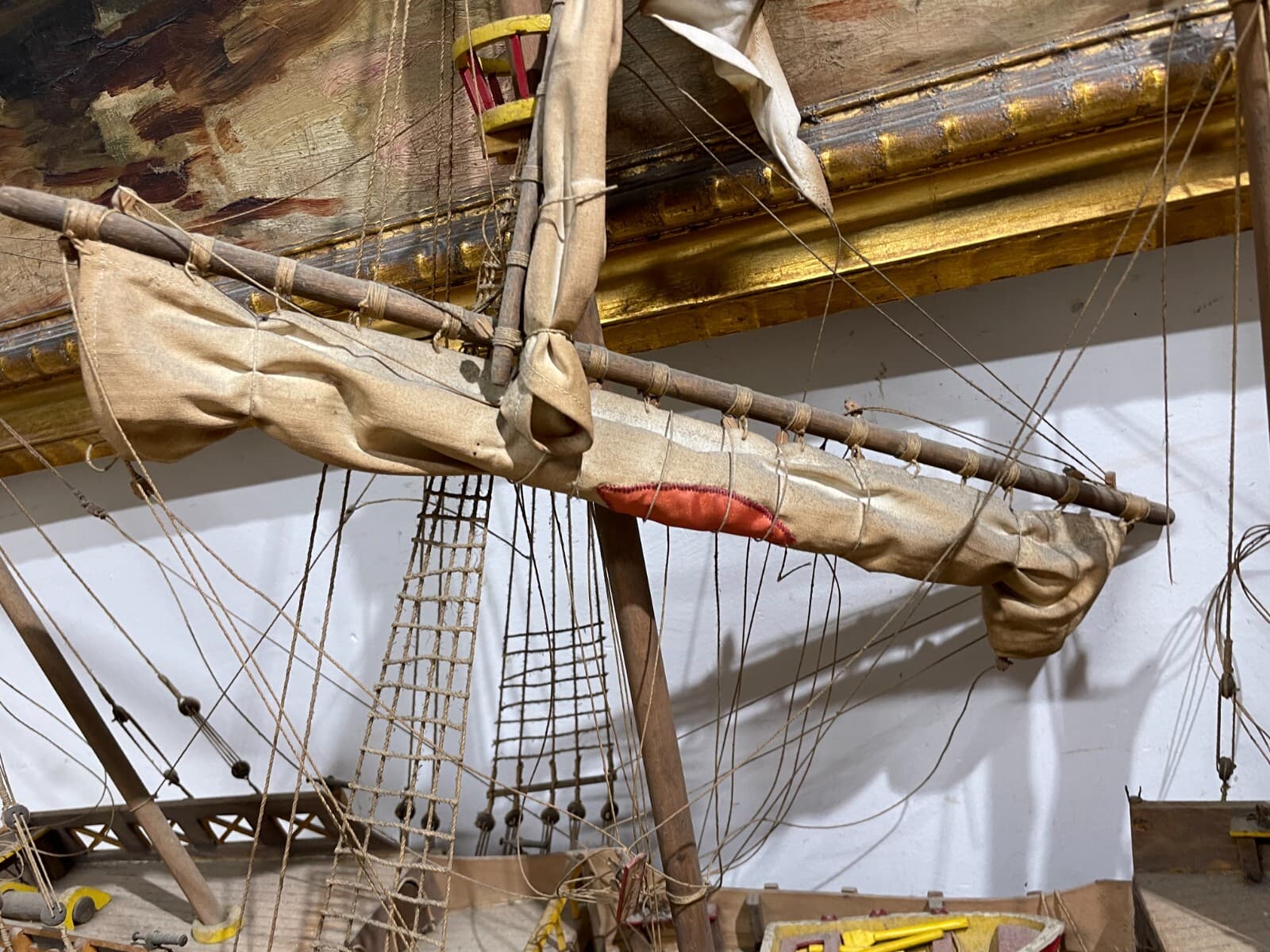 Modello Di Antico Veliero Santa Maria (caravella Di Colombo)