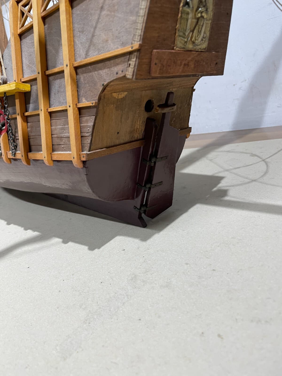 Modello Di Antico Veliero Santa Maria (caravella Di Colombo)