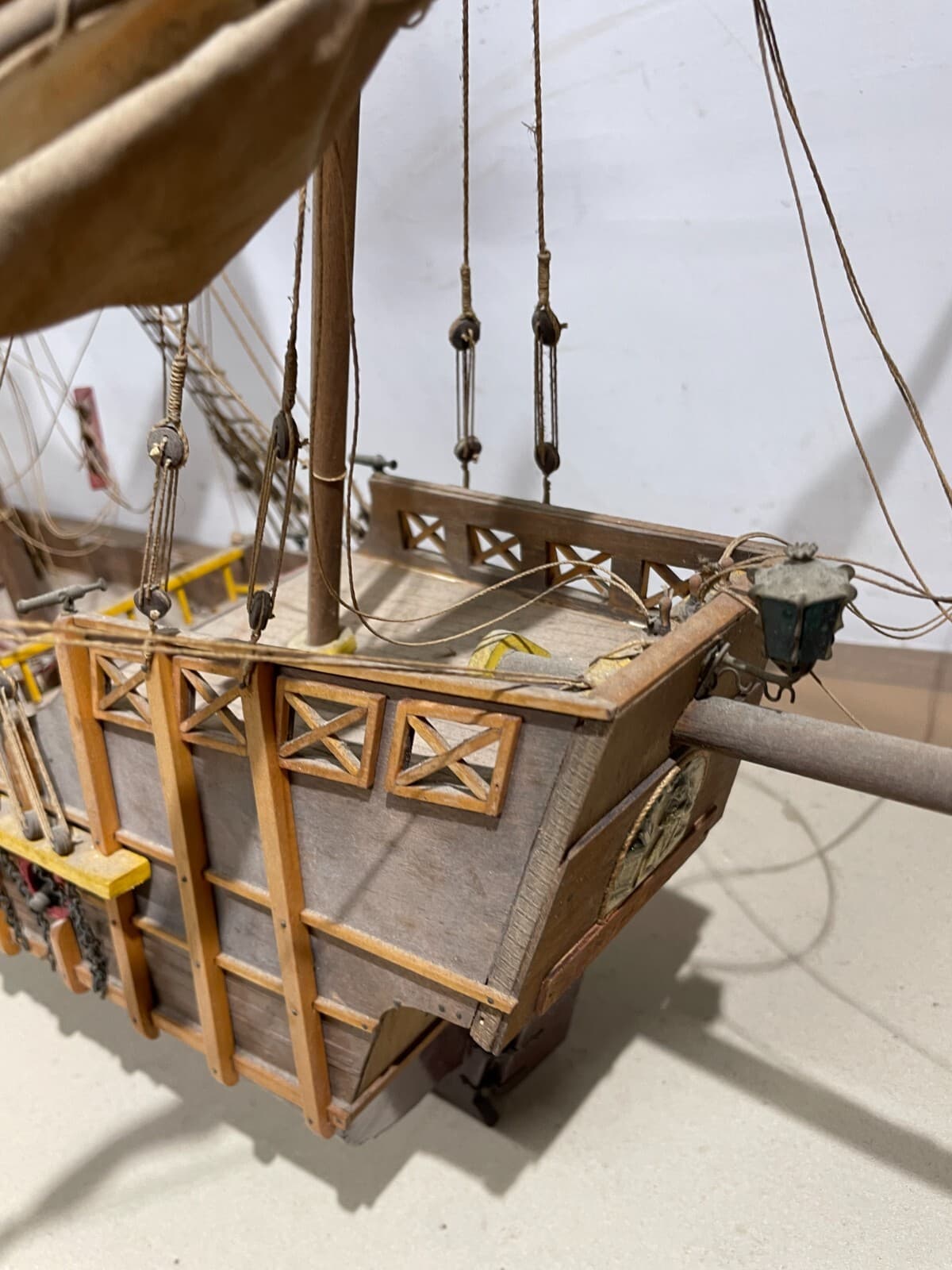 Modello Di Antico Veliero Santa Maria (caravella Di Colombo)