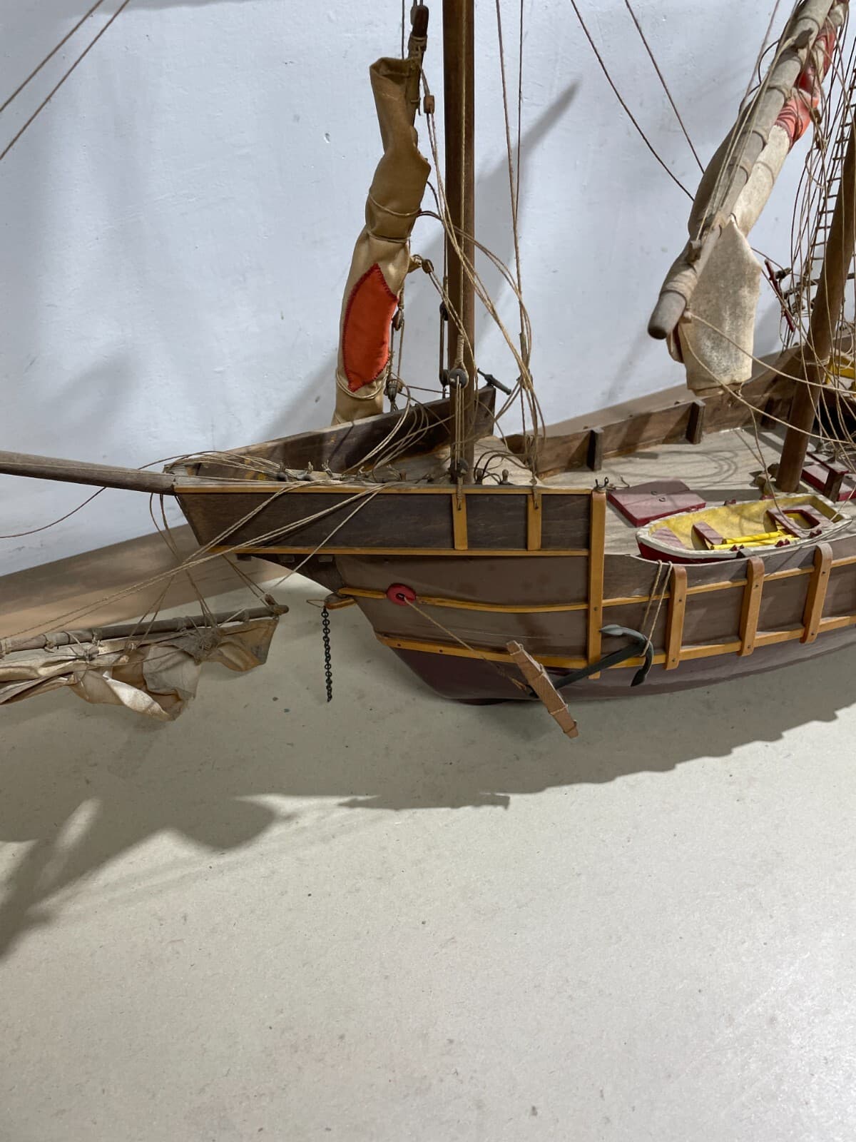 Modello Di Antico Veliero Santa Maria (caravella Di Colombo)