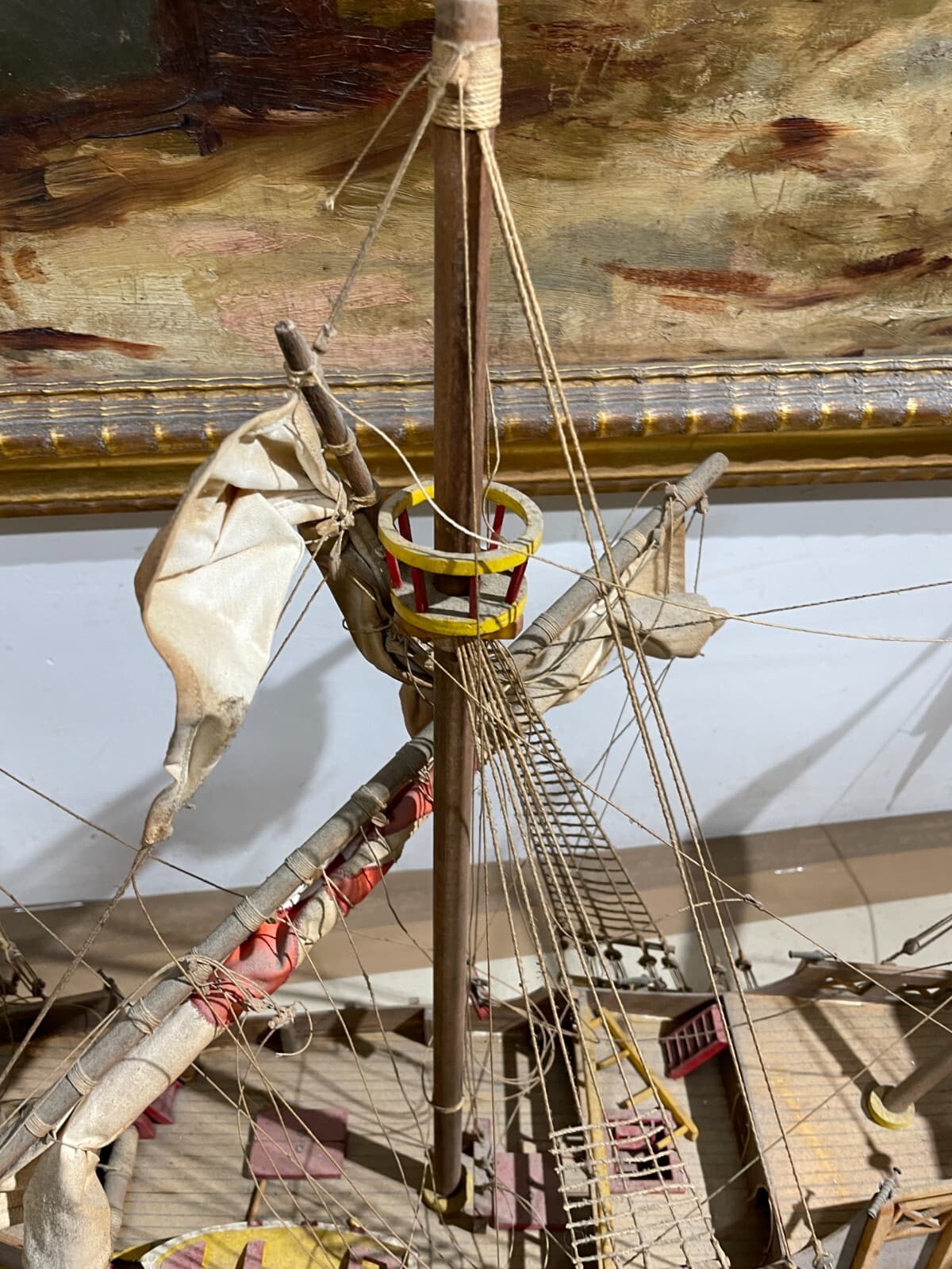 Modello Di Antico Veliero Santa Maria (caravella Di Colombo)