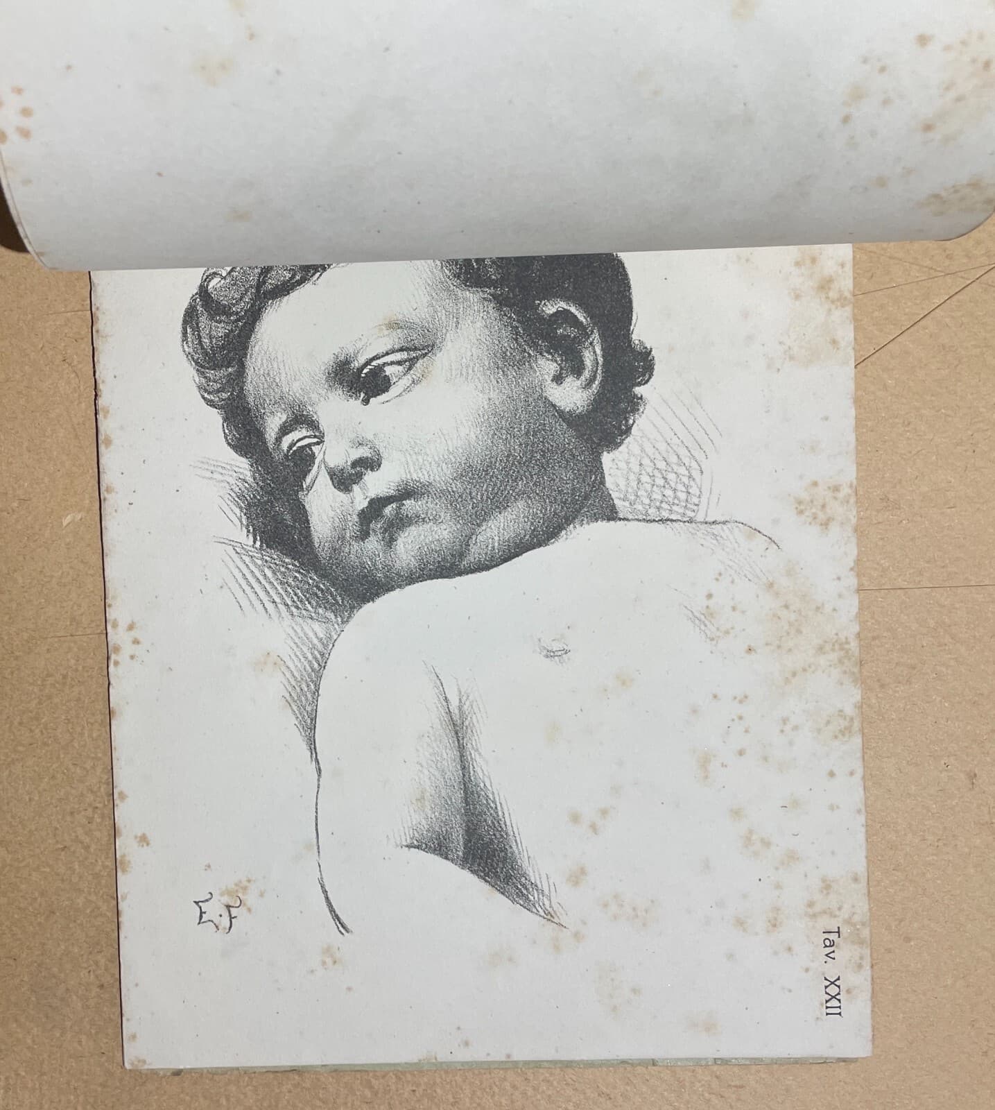 Arte: Ernesto Fontana, Antico Album Corso Di Disegno Figurato, Milano, Tensi
