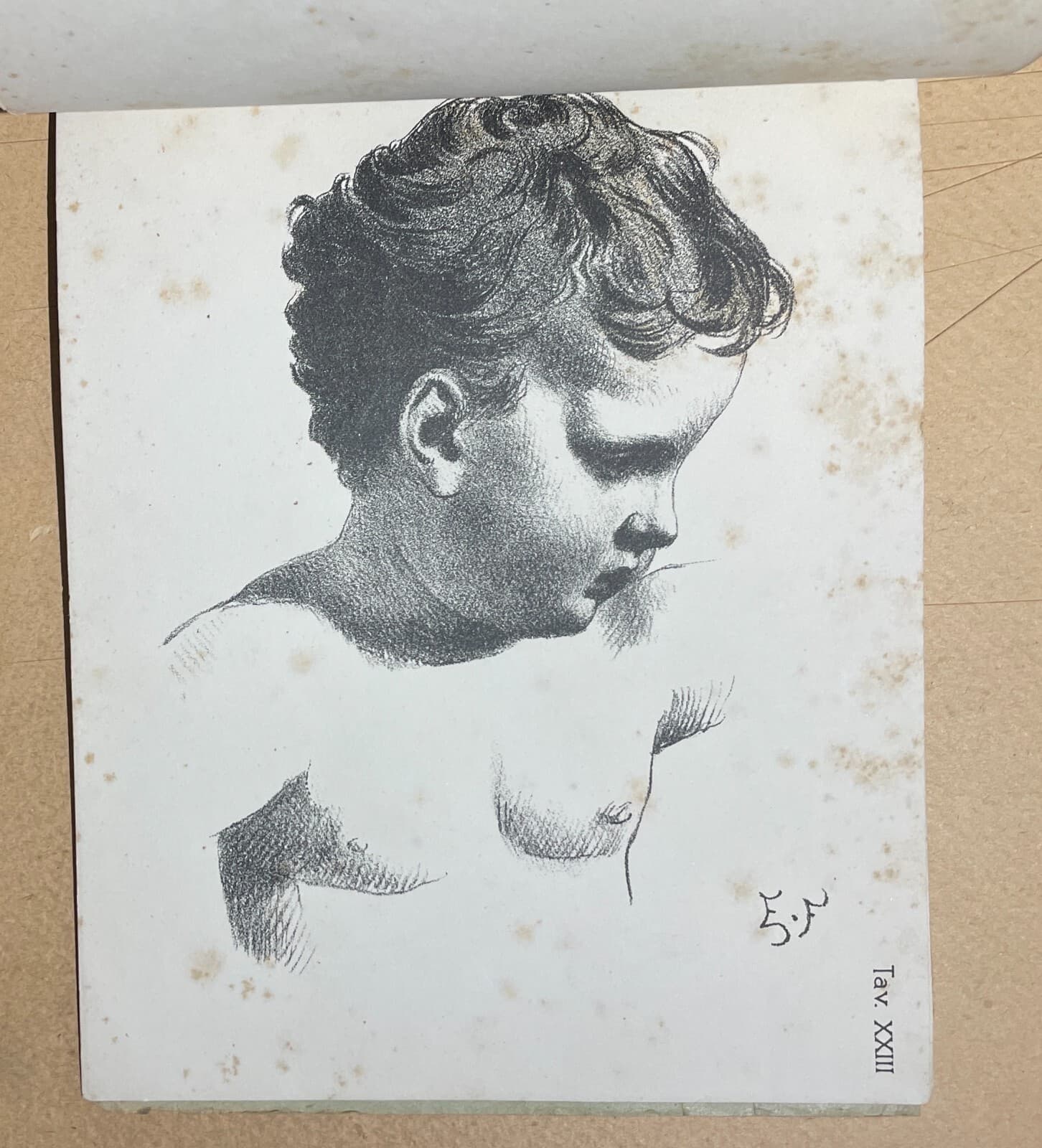Arte: Ernesto Fontana, Antico Album Corso Di Disegno Figurato, Milano, Tensi