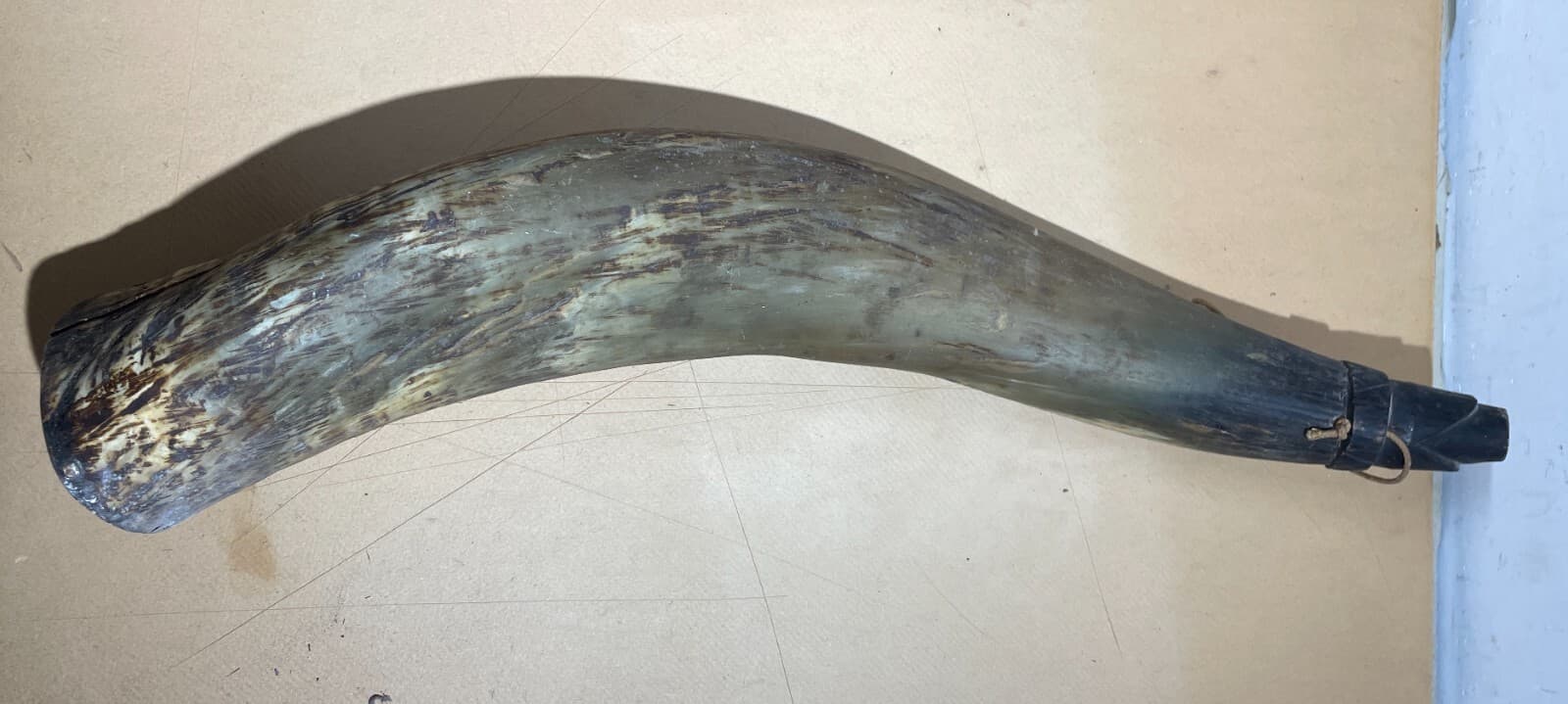 Borraccia In Corno Di Osso Intagliato   Artigianato Popolare Meridionale