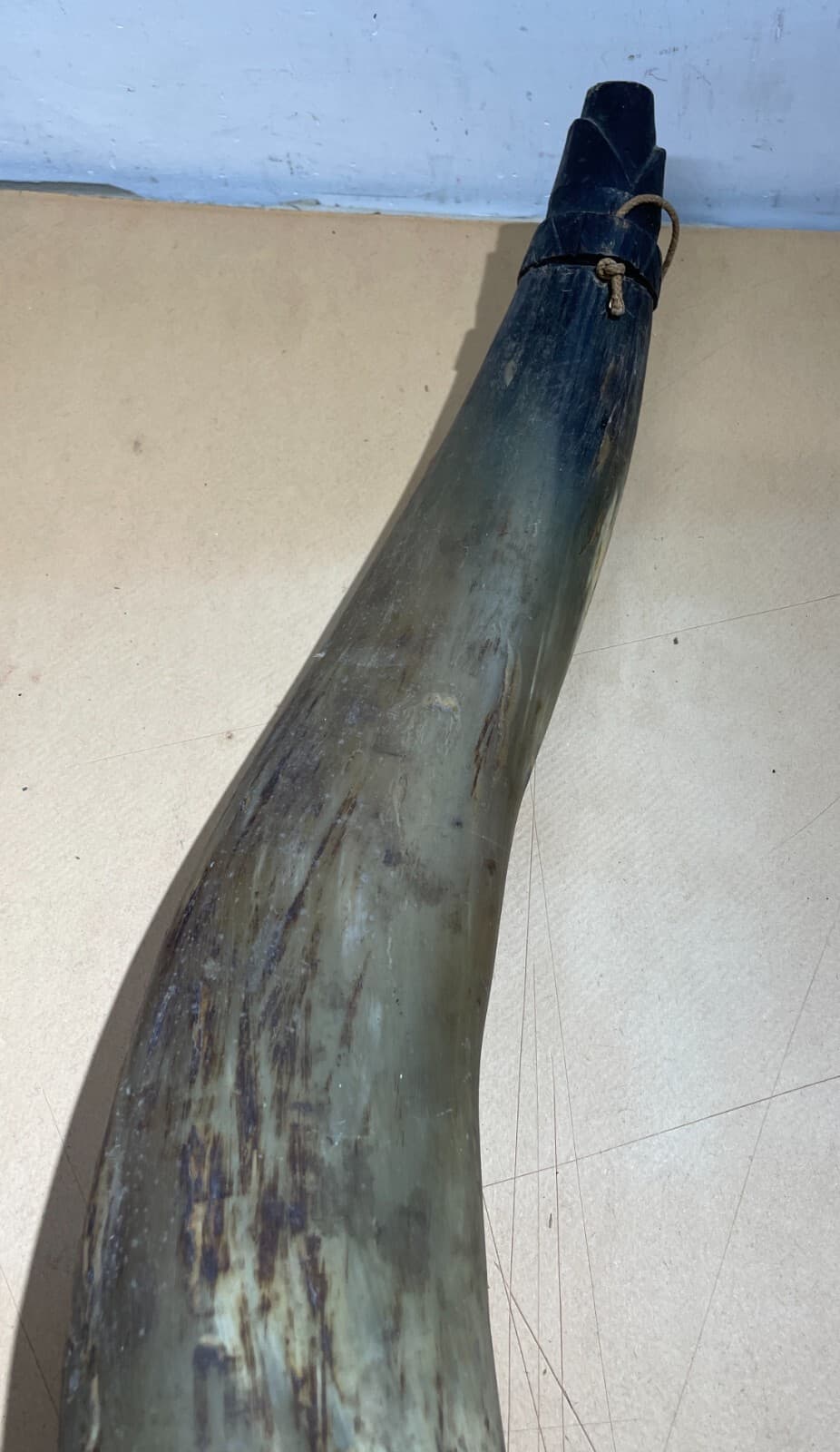 Borraccia In Corno Di Osso Intagliato   Artigianato Popolare Meridionale