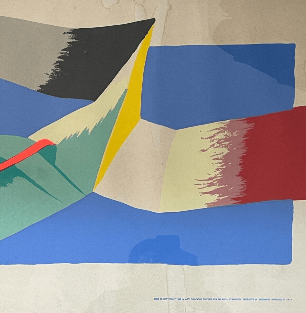 Arte Contemporanea   Grande Grafica Policroma   Samurai   Artista Renzo Nucara   1990