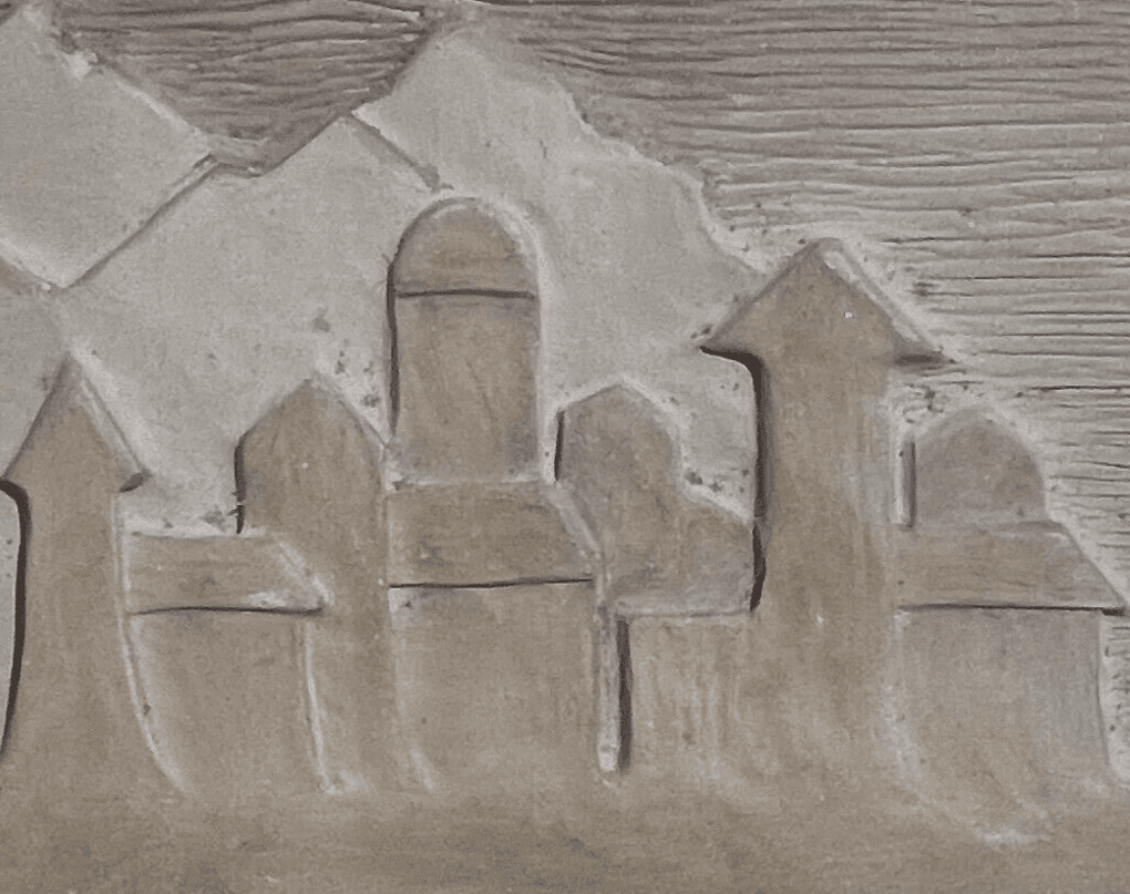 Veduta Architettonica Artistica, Scultura In Terracotta Firmata