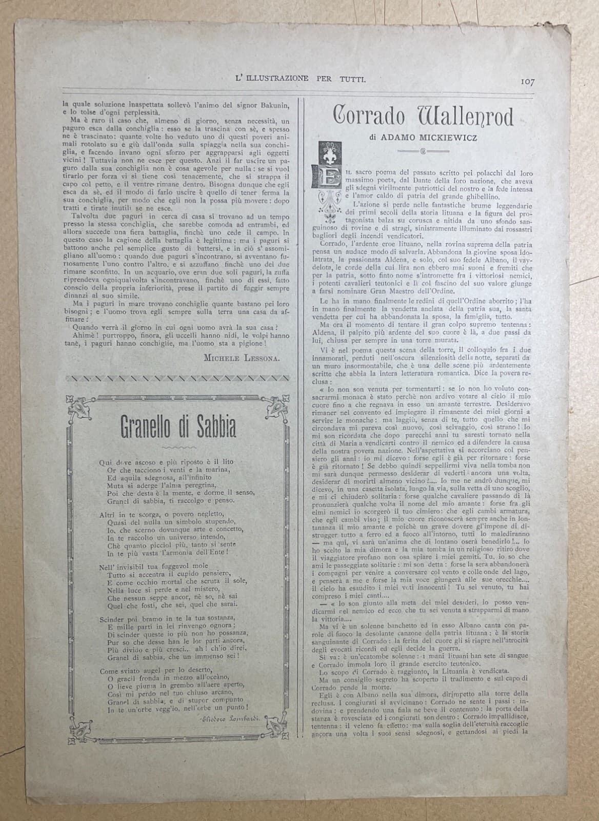 Artistica Illustrazione: Interno Di Studio Di Pittore (Mariagrazia E Ciccantò) Da Luigi Bechi