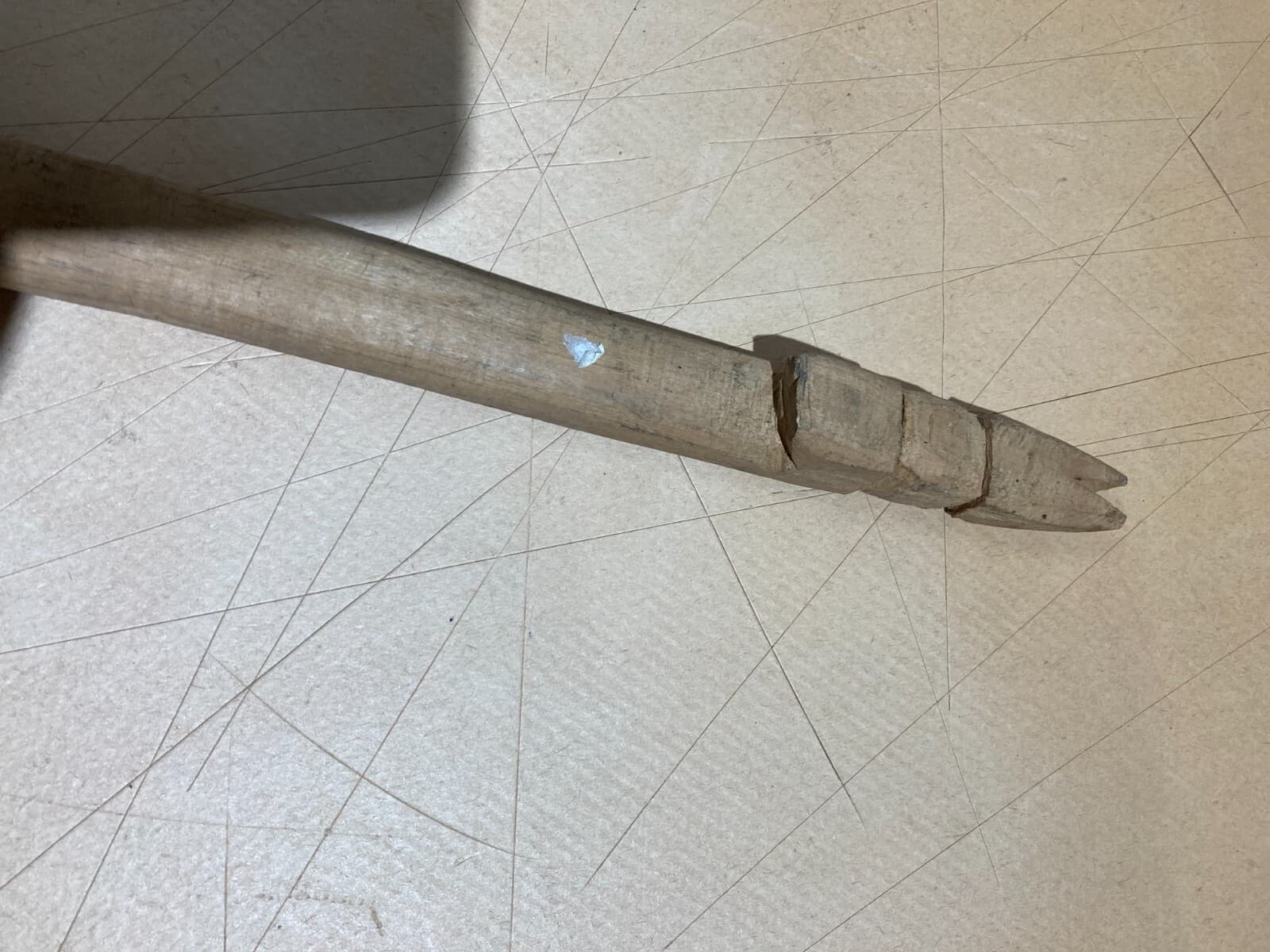 Folklore   Artigianato Popolare Del Legno   Forchettone Con Decori Incisi d'Epoca