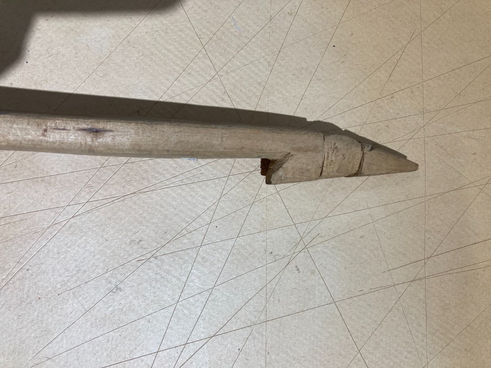 Folklore   Artigianato Popolare Del Legno   Forchettone Con Decori Incisi d'Epoca