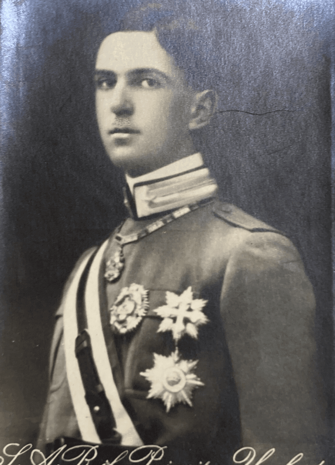 Principe Umberto Di Savoia, Ritratto Araldico In Fotografia d'Epoca Cerri, Pisa