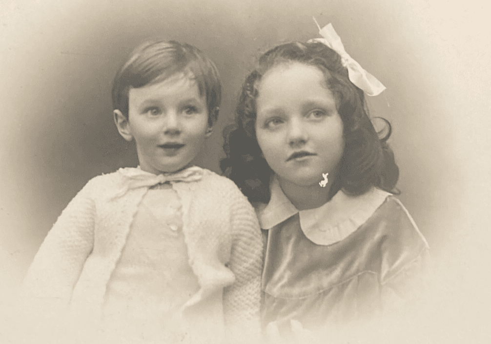 Fotografia d'Epoca: Ritratto Di Bambini, Francesco Reale, Roma