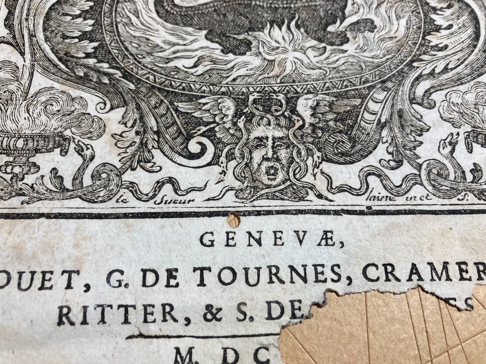 Artistica Allegoria: Antica Marca Tipografica Chouet, Ginevra   Capecelatro