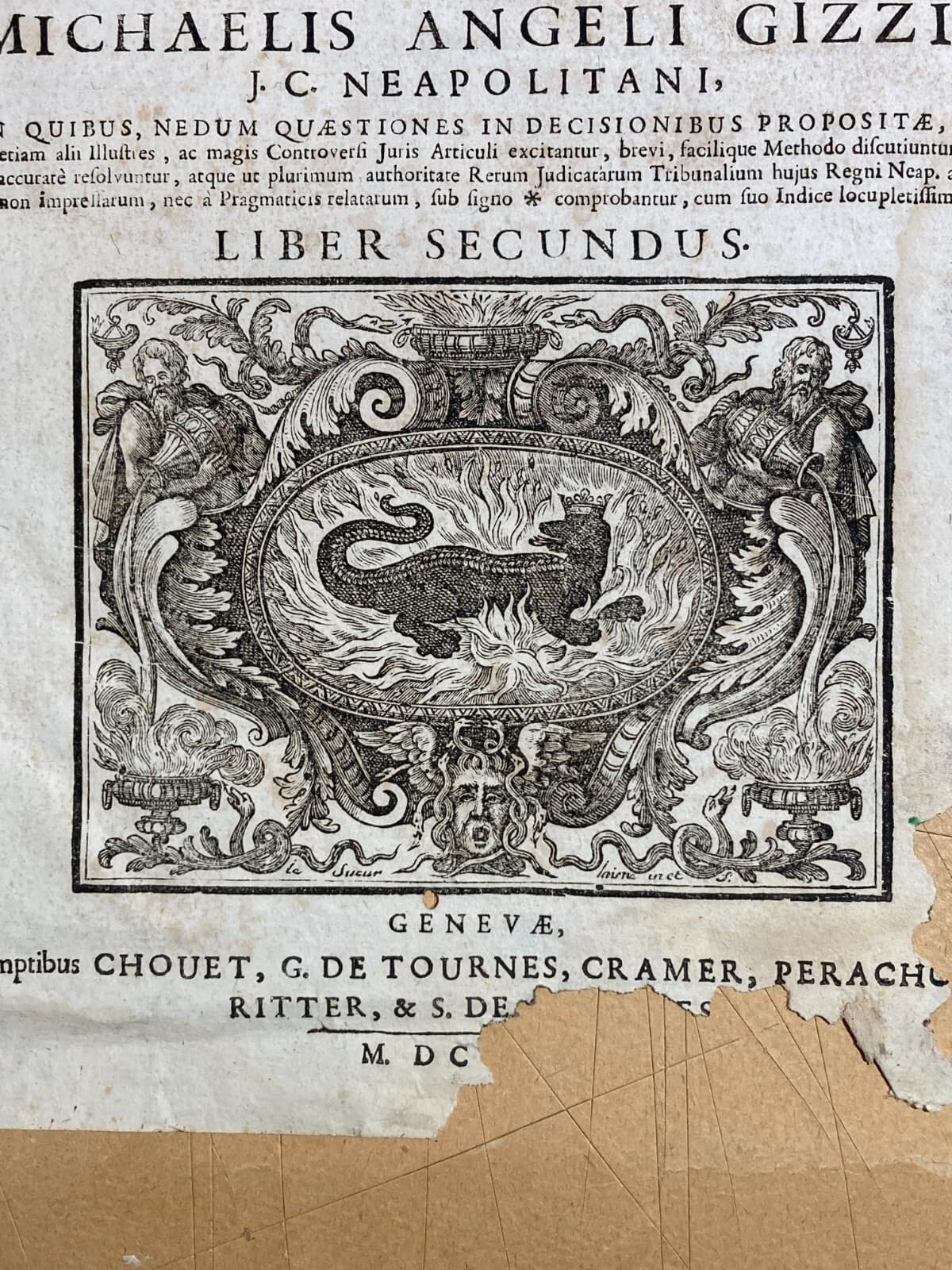 Artistica Allegoria: Antica Marca Tipografica Chouet, Ginevra   Capecelatro