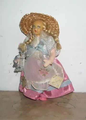 Folklore: Costumi Popolari, Toscana. Produzione Magis, Roma. Bambola Da Collezione d'Epoca