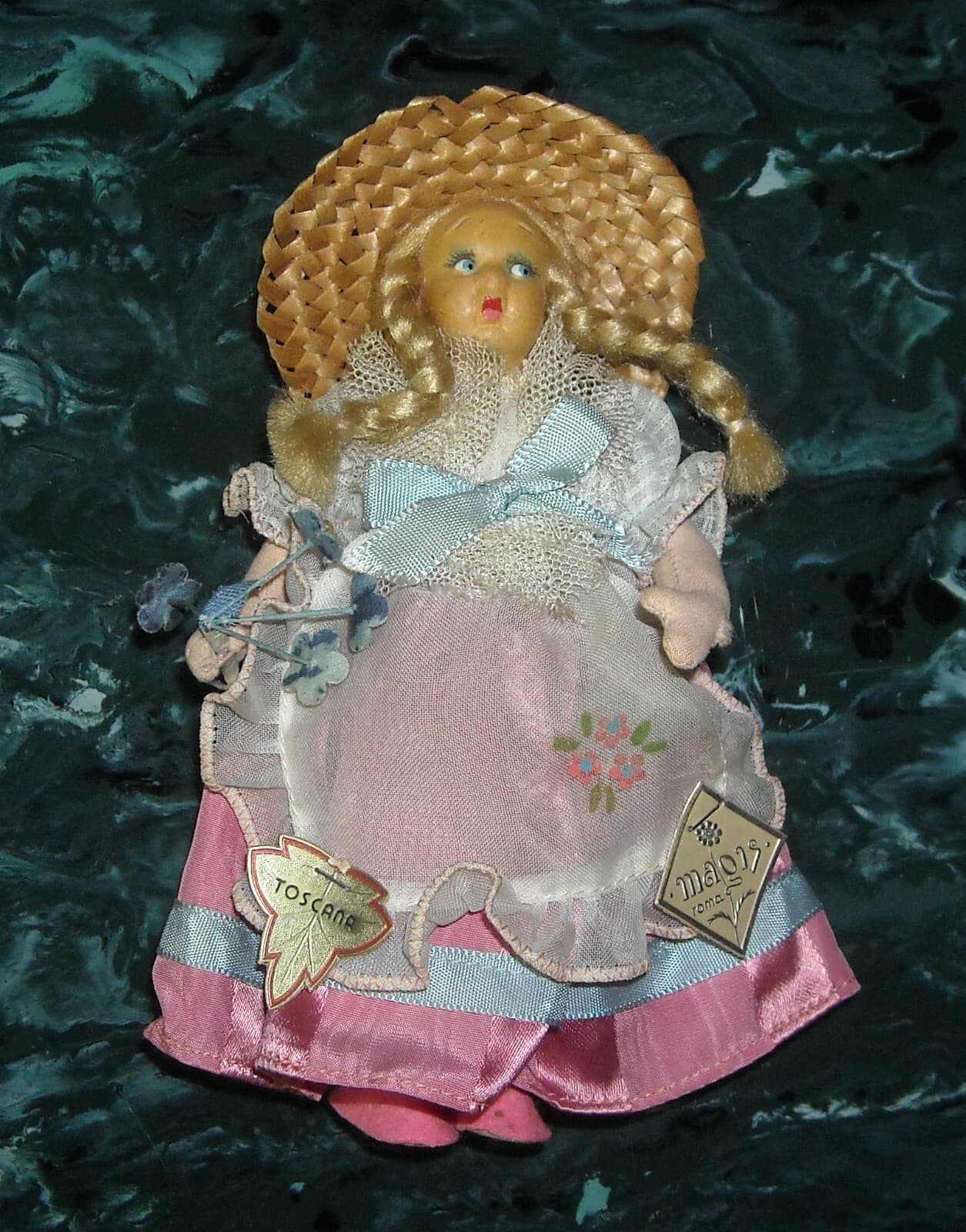 Folklore: Costumi Popolari, Toscana. Produzione Magis, Roma. Bambola Da Collezione d'Epoca