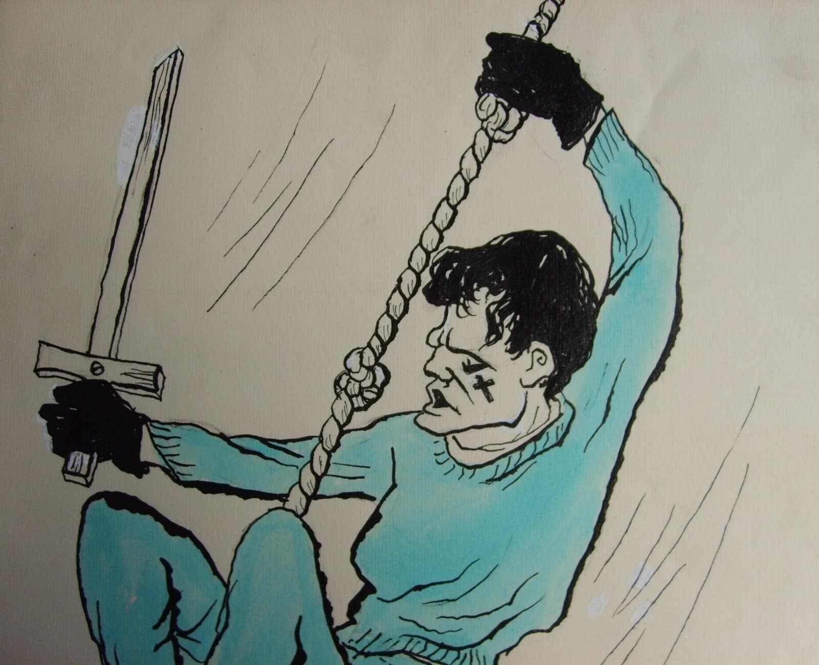 Umberto Onorato: Ritratto Di Anthony Ainley In Amleto, 1966