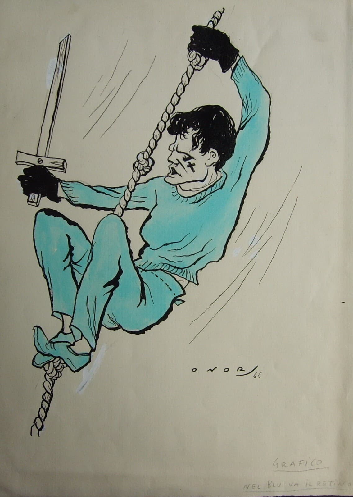 Umberto Onorato: Ritratto Di Anthony Ainley In Amleto, 1966