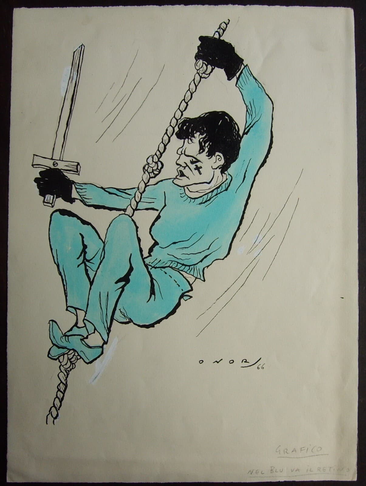 Umberto Onorato: Ritratto Di Anthony Ainley In Amleto, 1966