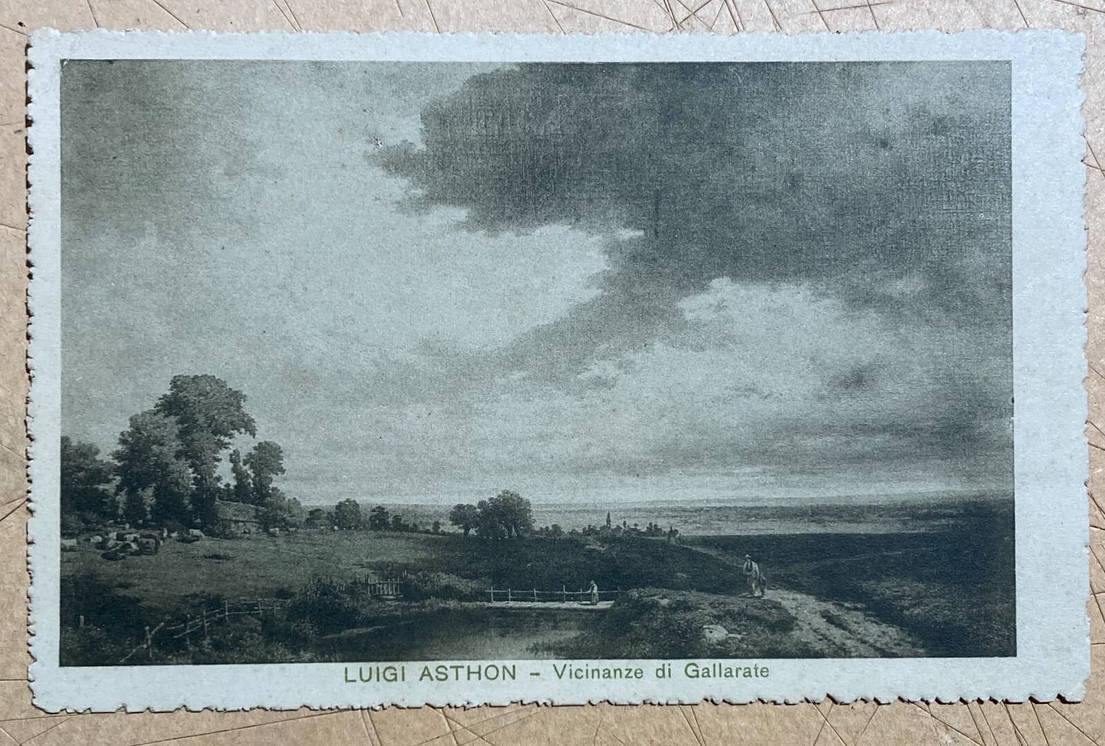 Luigi Asthon: Dintorni Di Gallarate. Antica Cartolina Illustrata, Anni '20