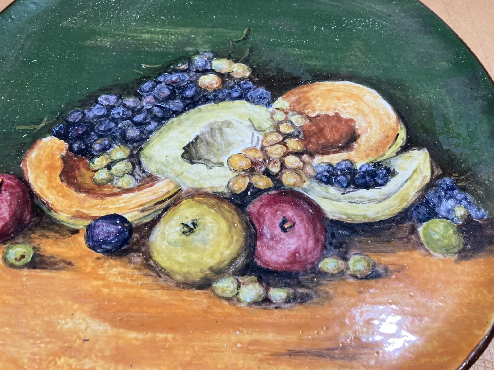 Artistica Ceramica: Composizione Di Frutta, Manifattura Troise, Campobasso