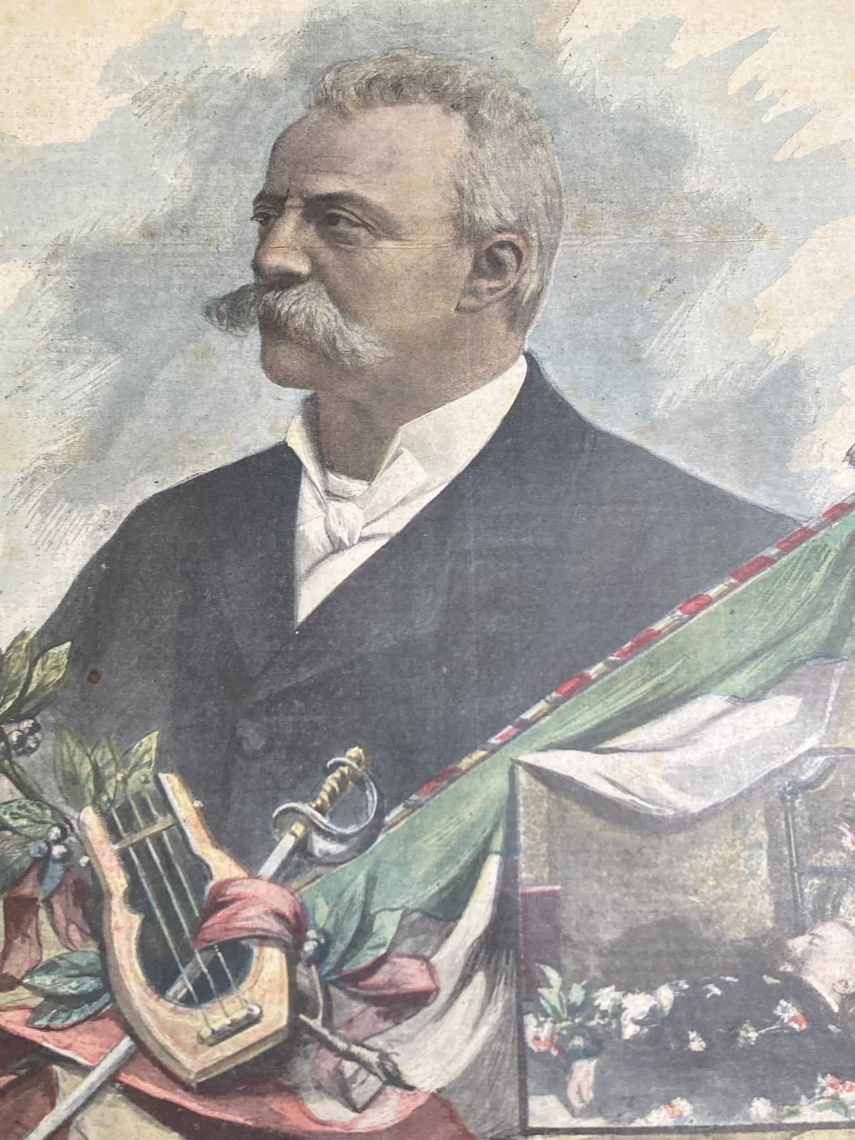 Morte Di Felice Cavallotti, Artista Giusti, Monumento A Carlo Alberto, Roma, 1898