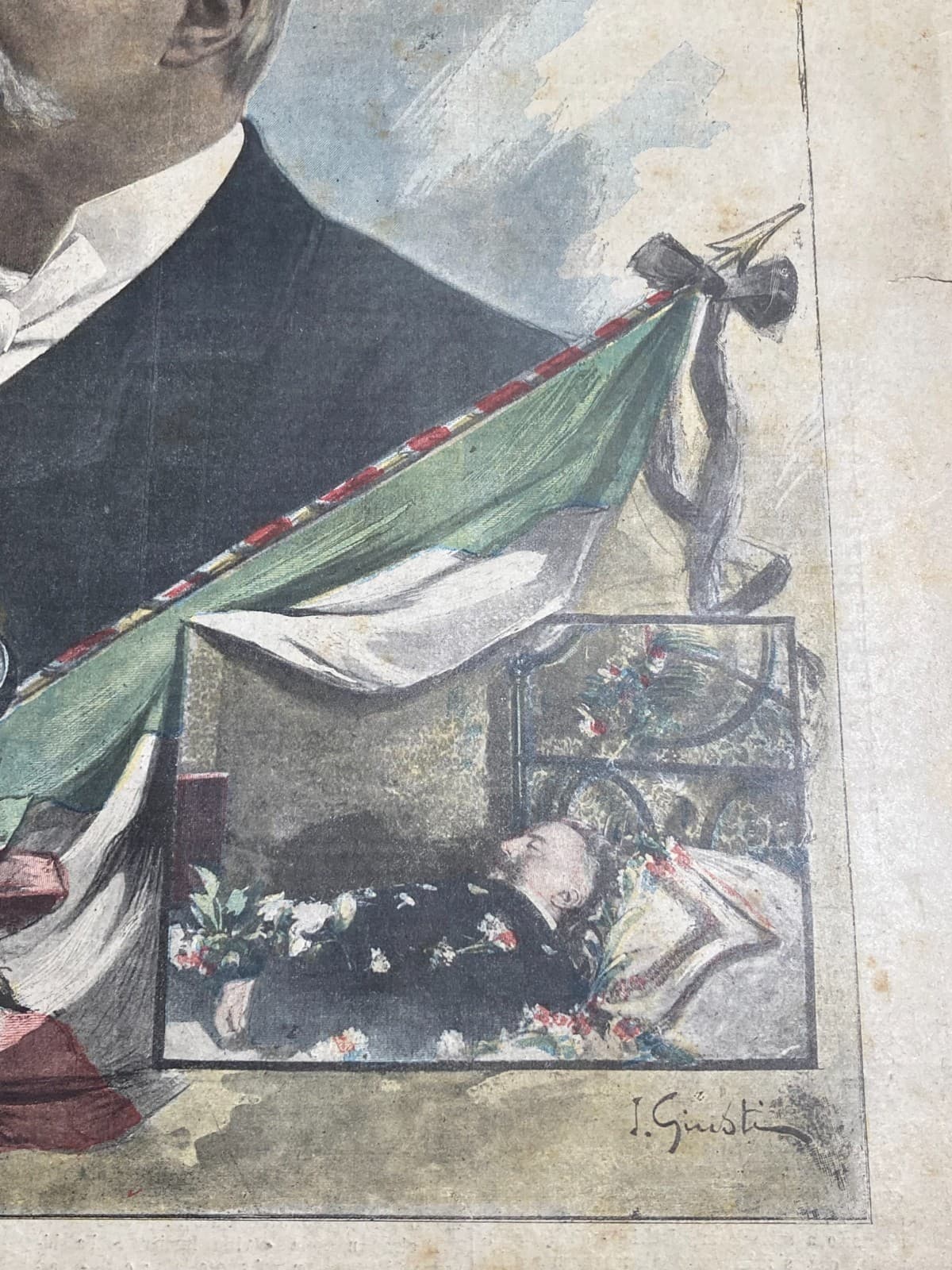 Morte Di Felice Cavallotti, Artista Giusti, Monumento A Carlo Alberto, Roma, 1898