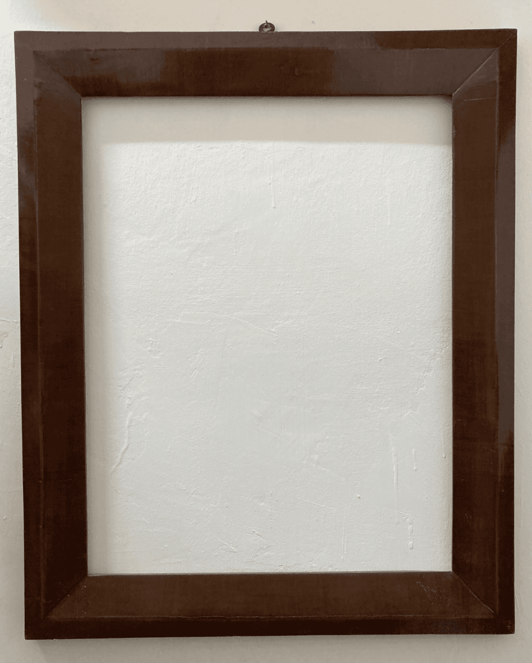 Antica Cornice Originale d'Epoca Impiallacciata In Noce