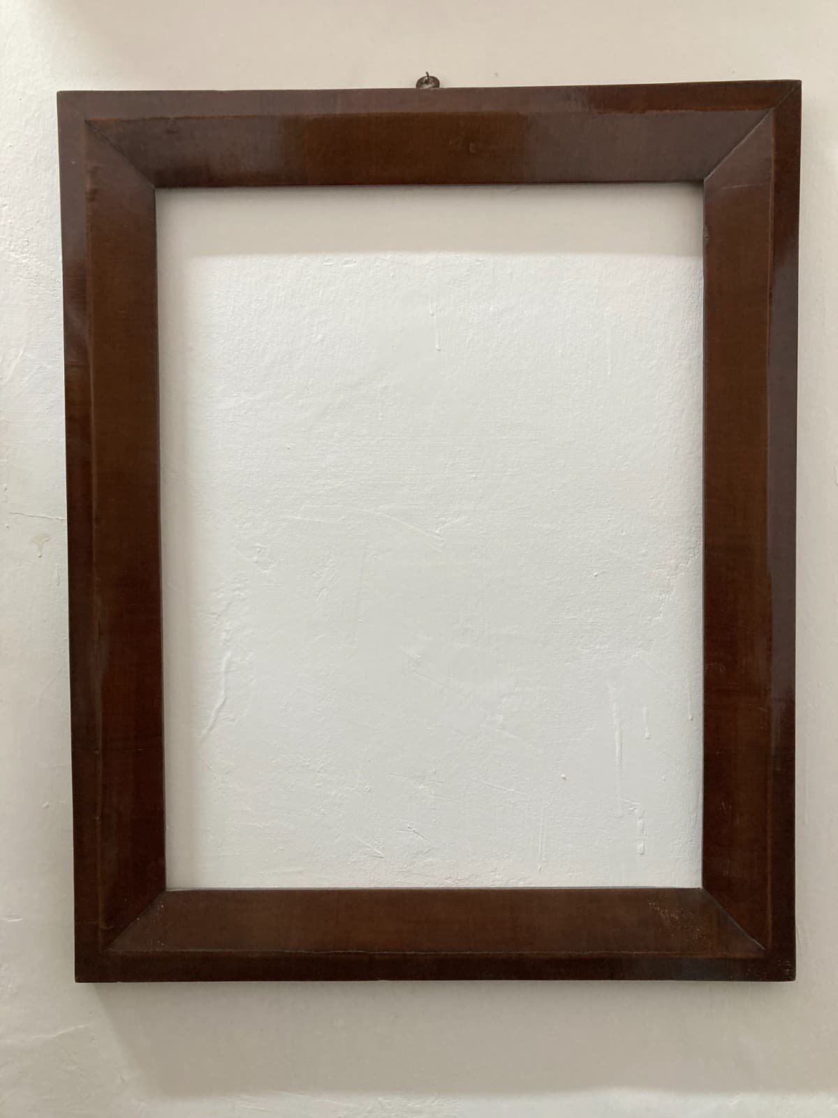 Antica Cornice Originale d'Epoca Impiallacciata In Noce