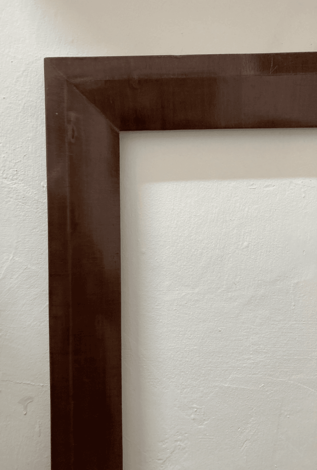 Antica Cornice Originale d'Epoca Impiallacciata In Noce