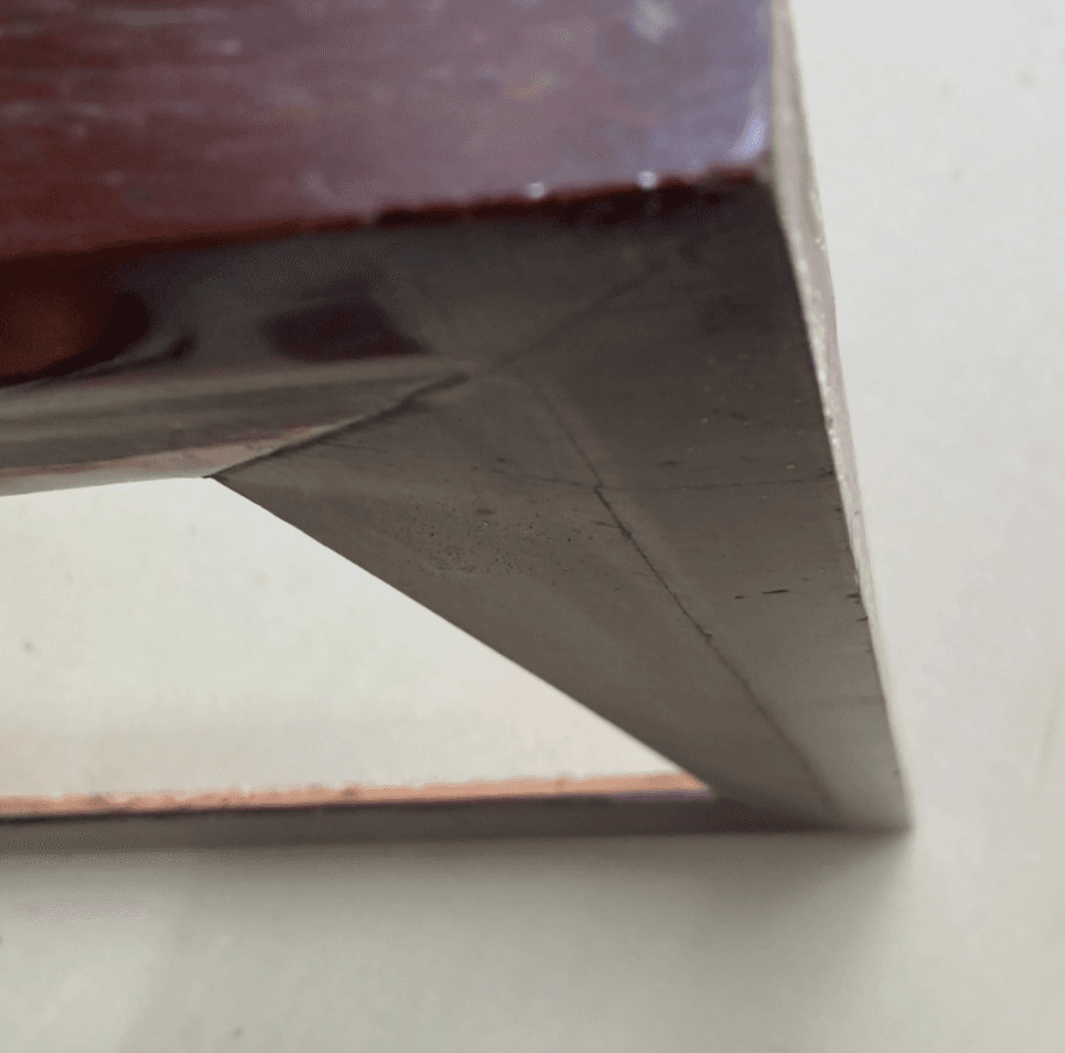 Antica Cornice Originale d'Epoca Impiallacciata In Noce