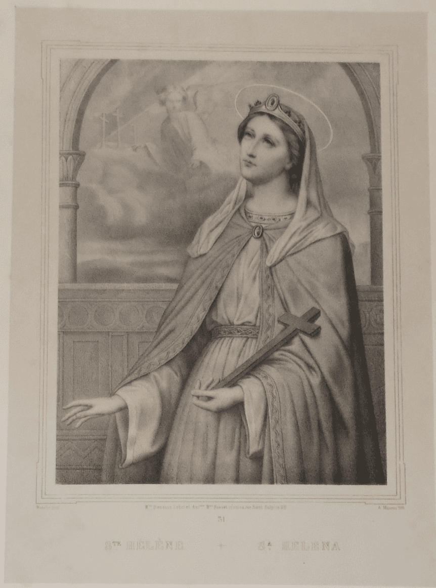 Litografia Antica Di Sant'Elena, Antoine Maurin, Fine XIX Secolo