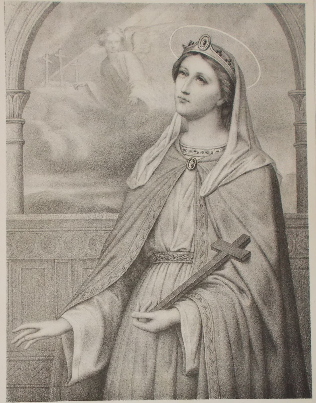 Litografia Antica Di Sant'Elena, Antoine Maurin, Fine XIX Secolo