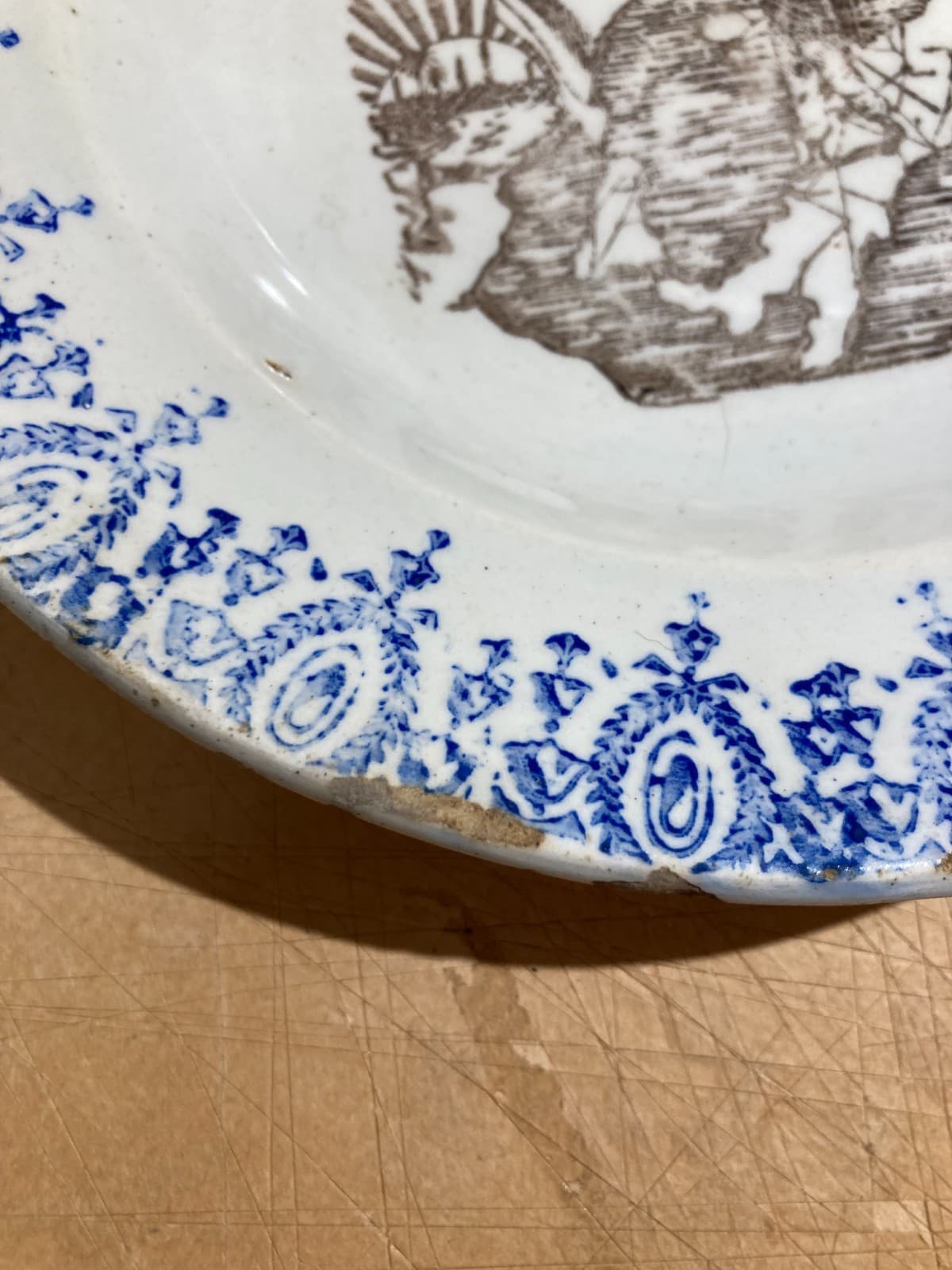 Africa, Colonie: Tripoli Italiana. Piatto In Ceramica Con Illustrazione Coloniale Di Beltrandi, Mondovì